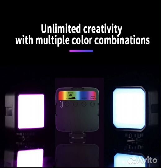 Накамерный видео свет RGB Led video Light