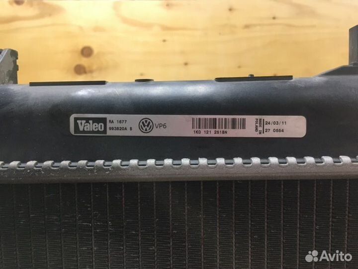 Радиатор интеркулера Volkswagen Golf 6 AJ5 caxa