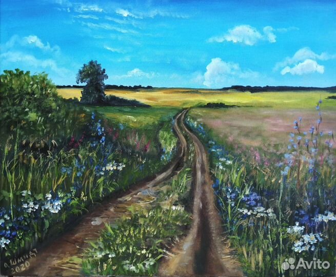 Летние пейзажи. Картины маслом 40х50