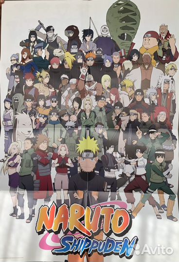 Наруто Naruto аниме плакат