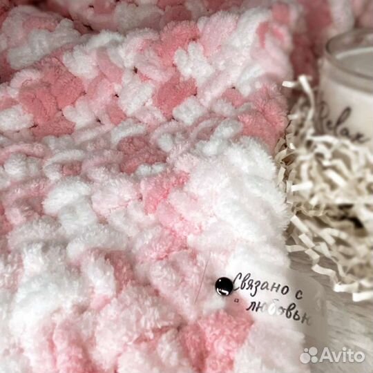 Вязанный плед детский