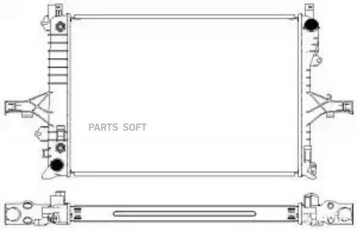 Радиатор охлаждения Вольво S60 2000