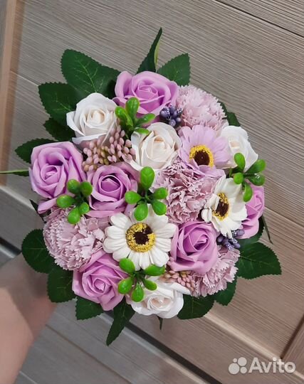 Букет цветов из мыла