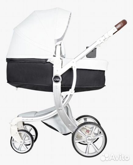 Детская коляска трансформер Aimile Pro 2в1 эко кож