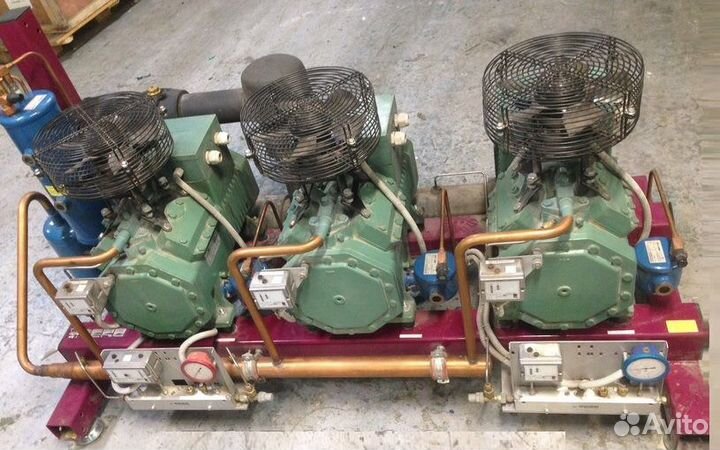 Стойка на базе 3х bitzer 4hc-6.2y-40p