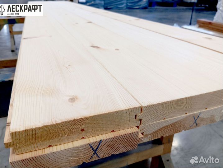 Доска пола 27*141*3000 сорт C ангарская сосна