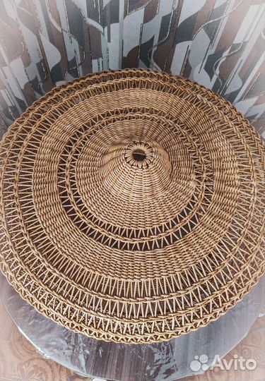 Абажур плетёный