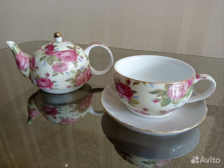 Заварочный чайник с чашкой