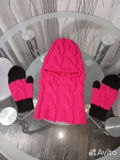 Комплект шапка + варежки