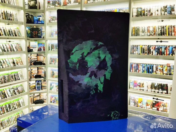 Сменные боковые панели корпус PS5 purple skull