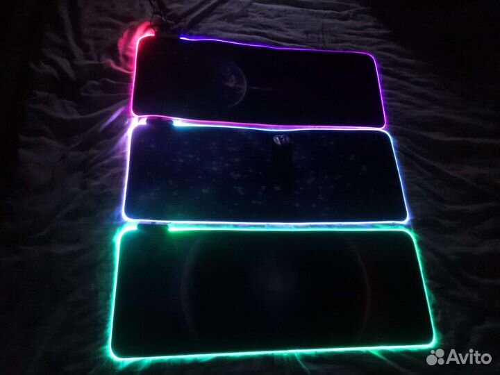 Коврик для мышки 800х300 с RGB подсветкой