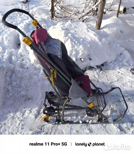 Детские санки коляска бу