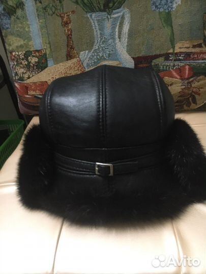 Шапка мурскои.нови.натурални кожа и мех