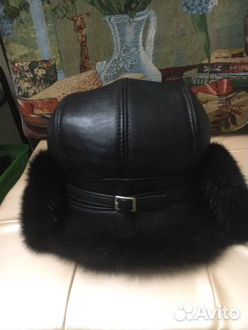 Шапка мурскои.нови.натурални кожа и мех