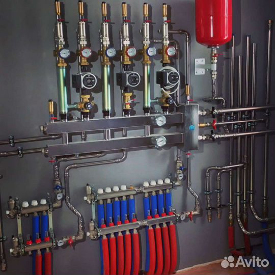 Отопление. Газовые котлы. Теплый пол. Водопровод