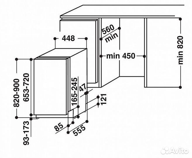 Посудомоечная машина Indesit disr 57M19 C A EU