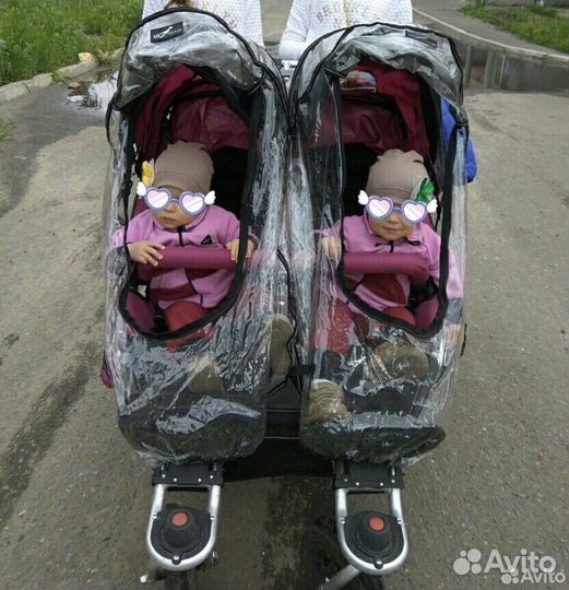 Коляска для двойни