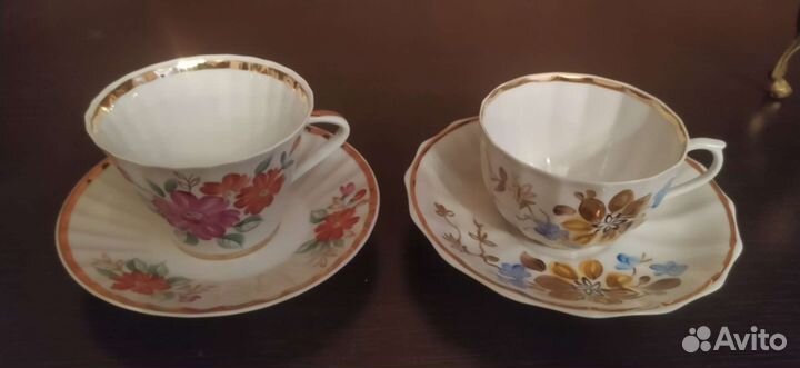 Чайные пары фарфор Вербилки