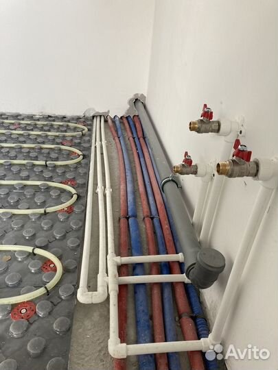 Монтаж системы отопления,водоснабжения,канализации