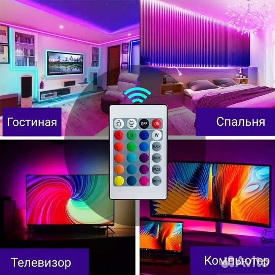Светодиодная лента с пультом