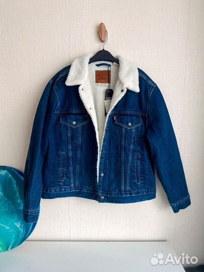 Новая Levis джинсовая куртка шерпа XL