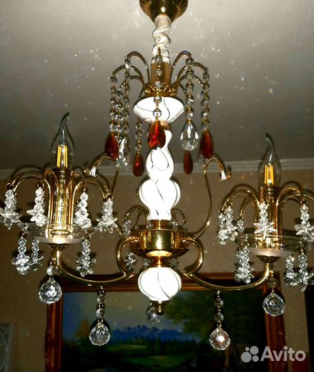 Люстра хрустальная Чехословакия Б/С, 5179077/3