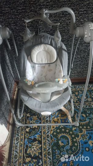 Детские электронные качели babyton