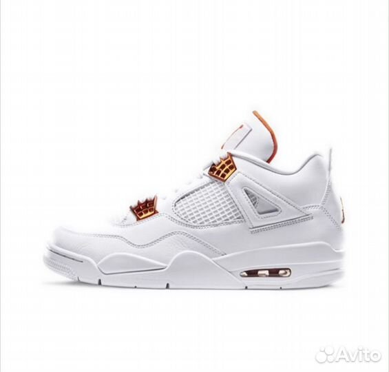 Кроссовки Nike Air Jordan 4 Orange Metallic