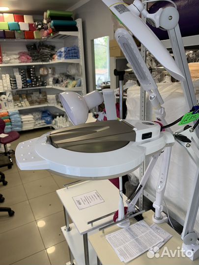 Лампа лупа настольная