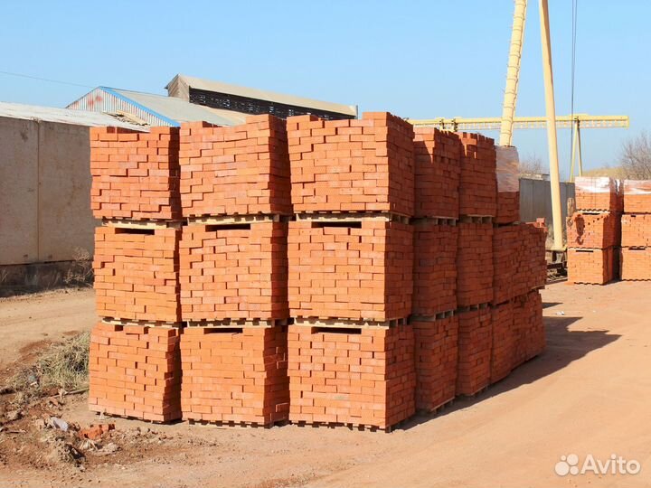 Кирпич красный одинарный 250х120х65 мм