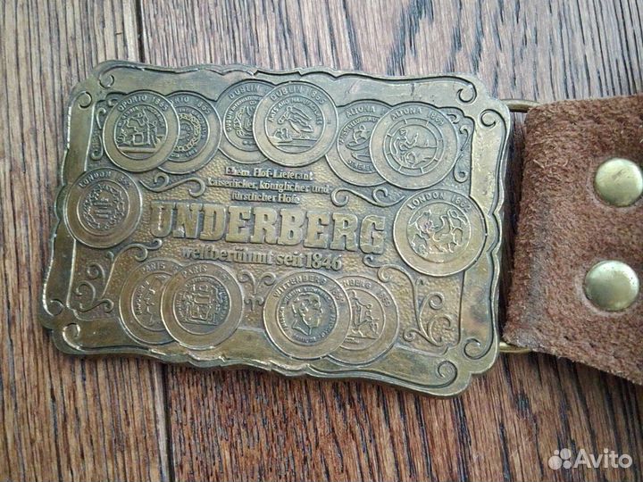 Винтаж.Охотничий ремень. Замш