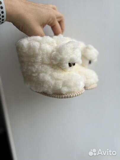 Пинетки из нат.овчины 12см