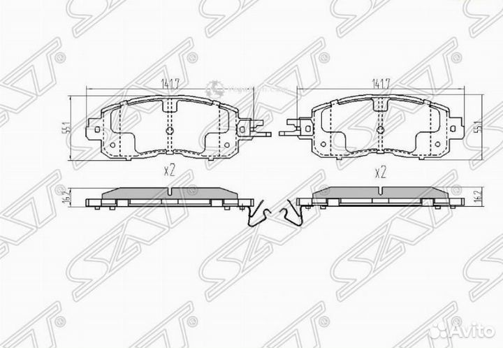 Колодки передние Nissan Teana J33 RUS STD10603TA0B