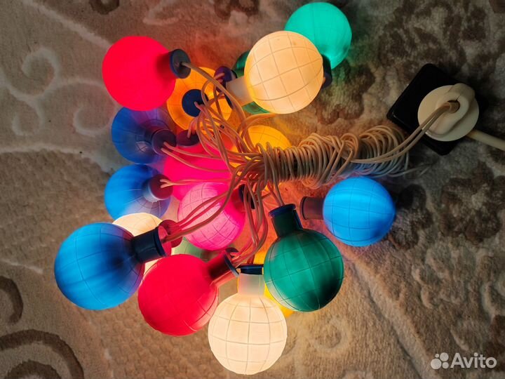 Гирлянда СССР шар 18ламп. Львов