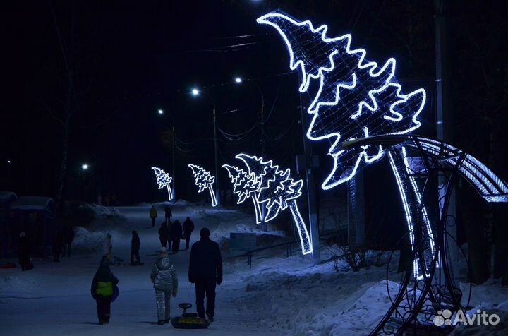 Светодиодная фигура Карета