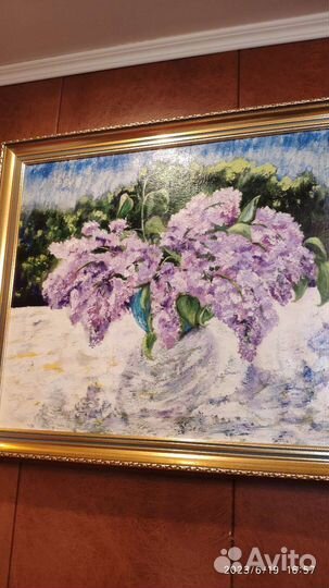 Картина маслом на холсте цветы