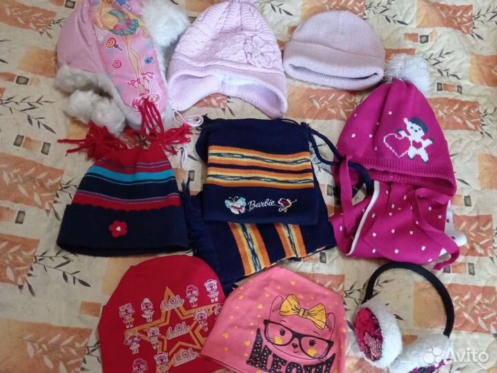 Шапка для девочки от 2х лет