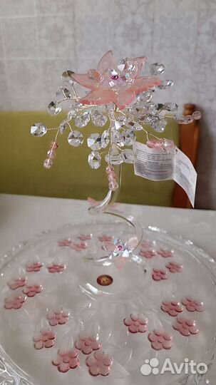 Хрустальная статуэтка скульптура цветок Nuria Grau