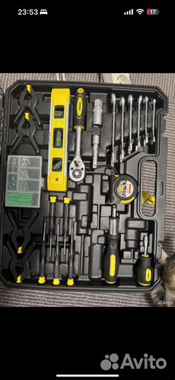 Набор инструментов дрель струбцина з/у и акум