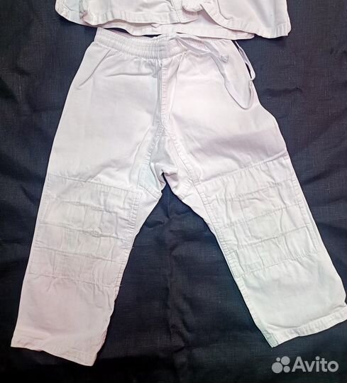 Кимоно дзюдо 120 комплект с брюками и пояс