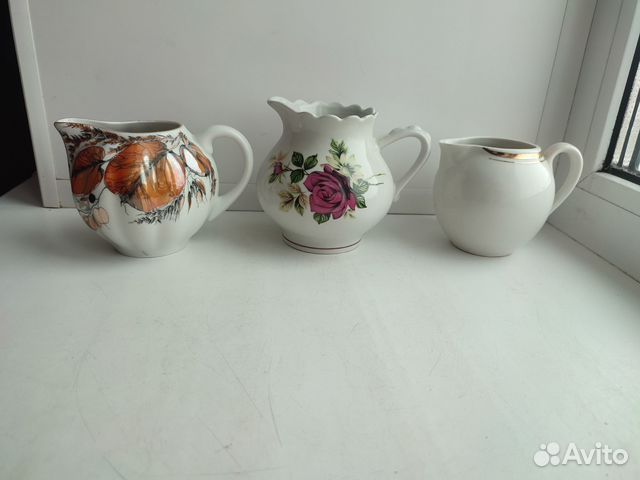 Молочники, сливочники фарфоровые СССР