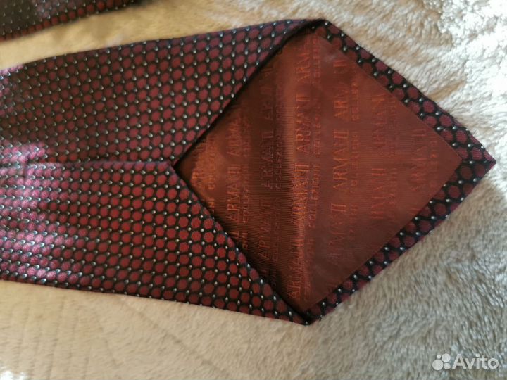 Галстук Armani Collezioni, бардовый, оригинал