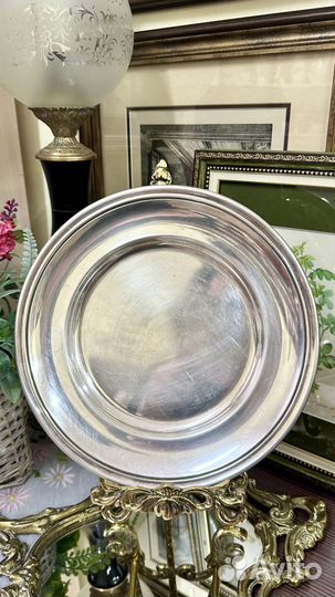 Подстановочная тарелка. Серебрение