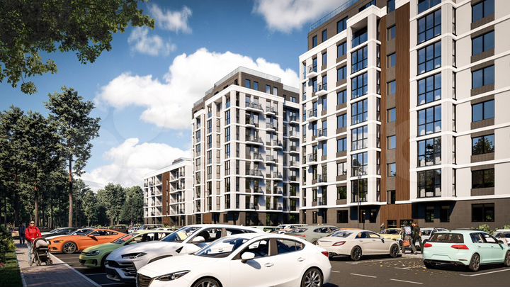 3-к. квартира, 89,9 м², 1/9 эт.