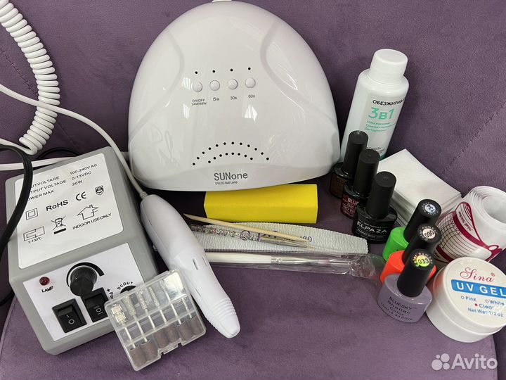 Набор для наращивания ногтей с фрезером