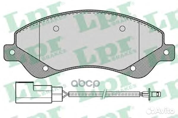 05P1259 Колодки тормозные ford transit 06- 280
