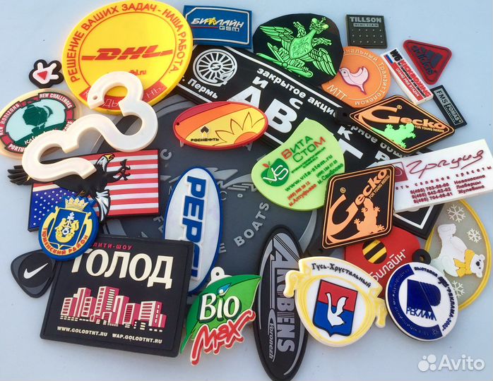 Этикетки, брелоки пвх, изготовление