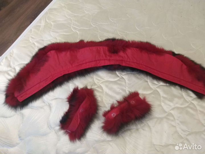 Меховой воротник песец