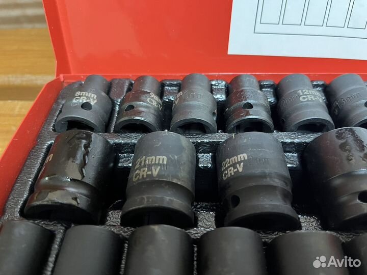 Набор ударных головок для гайковерта