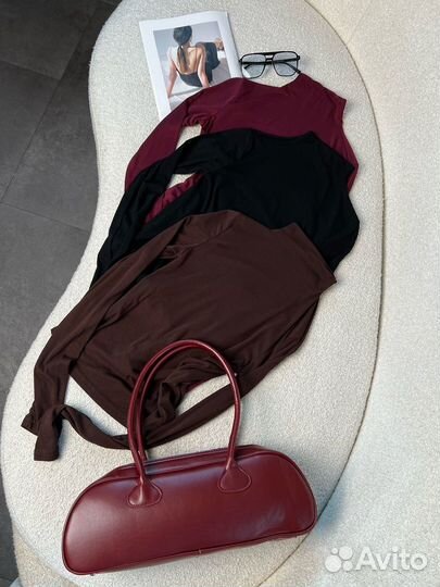 Лонгслив женский укороченный